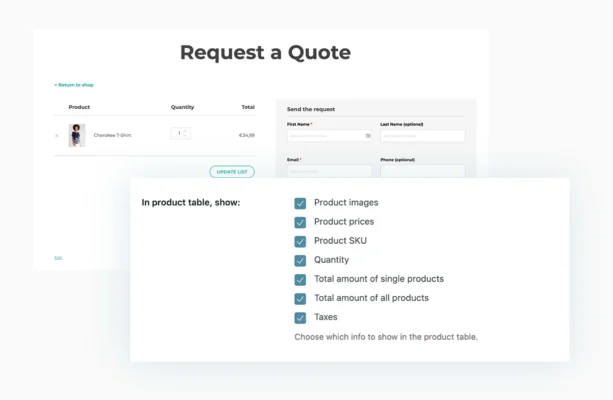 Plugin YITH WooCommerce Request Quote