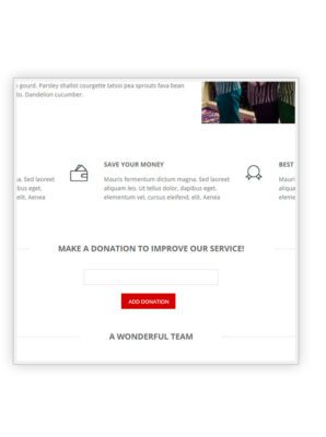 Yith Donations For Woocommerce shortcode