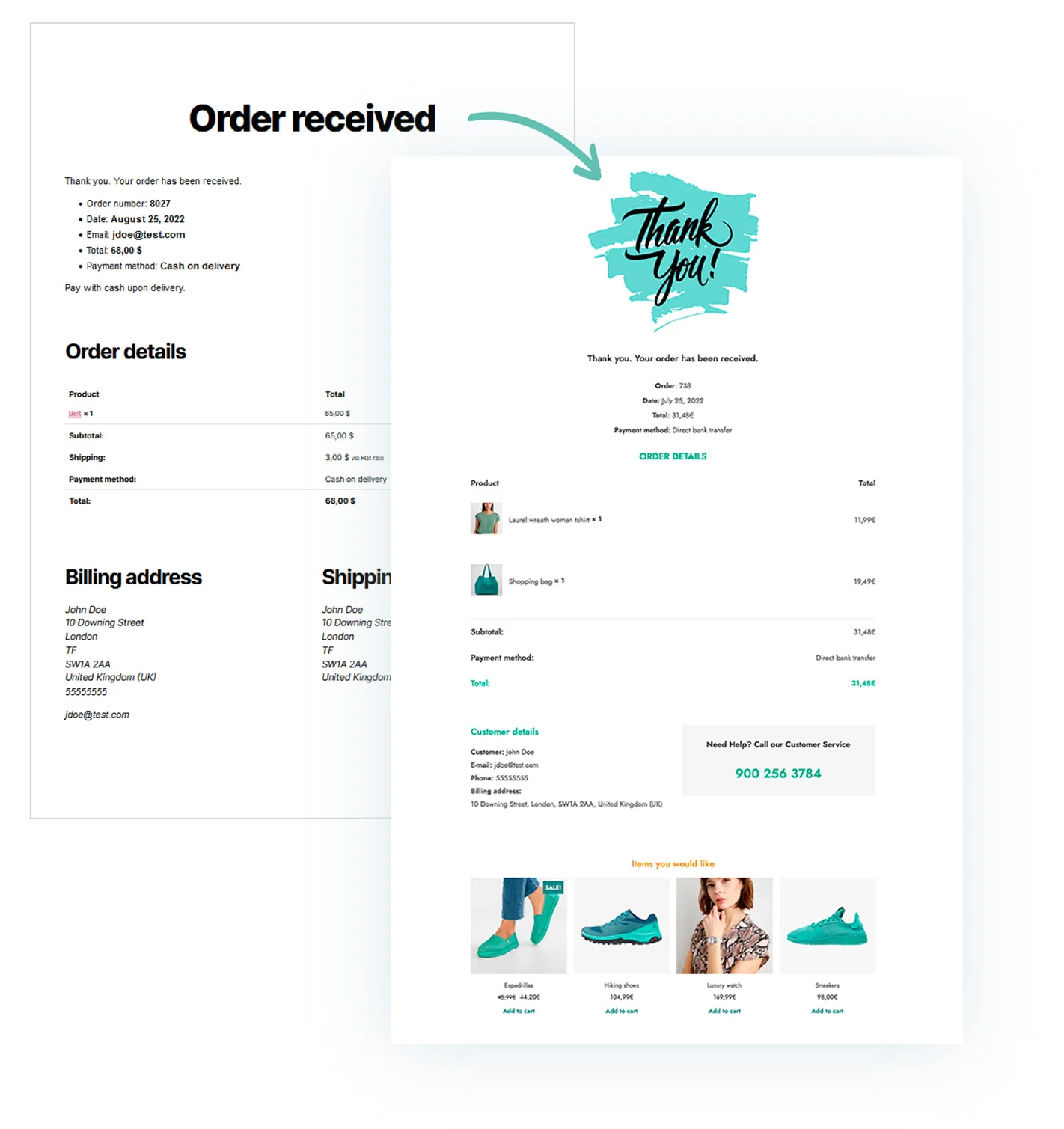 YITH Custom Thank You Page for WooCommerce