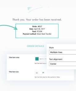 YITH Custom Thank You Page for WooCommerce